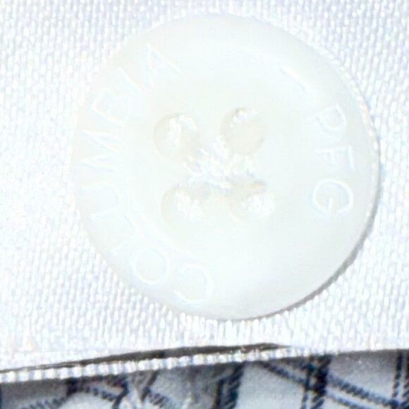 Columbia Super Tamiami PFG Short Sleeve Stripped Men's Medium Button Down Shirt - Picture 9 of 10